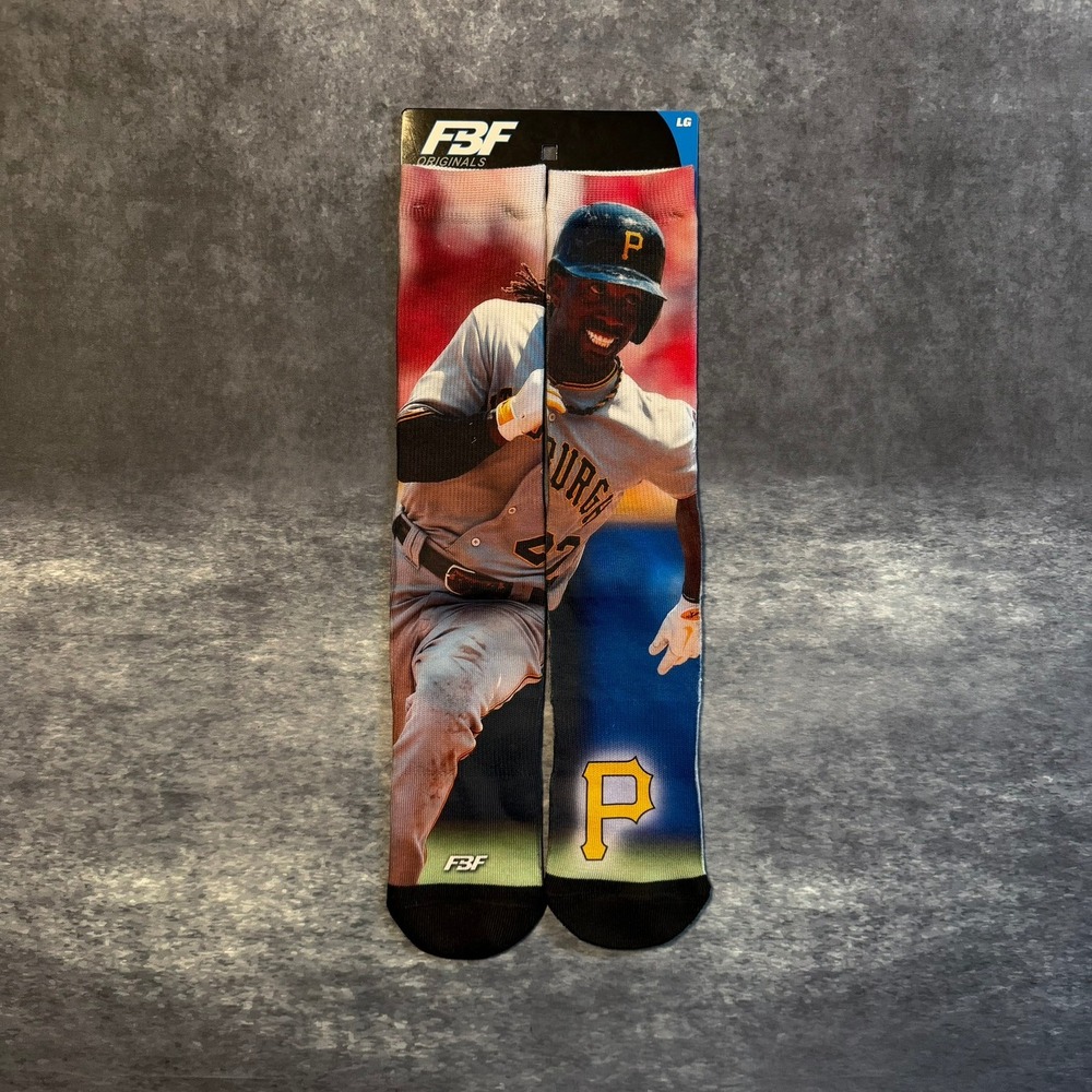 FBF Originals Andrew McCutchen‎ Pittsburgh Pirates MLB Crew Socks Mens Large New